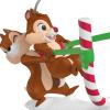 Hallmark Keepsake Christmas Ornament 2025, Disney Chip and Dale Candy Cane Catapult, Gifts for Disney Fans(Candy Cane Catapult)