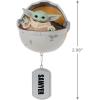 Hallmark Keepsake Christmas Ornament, Star Wars: The Empire Strikes Back Into The Carbon-Freezing Chamber with Light, Sound and Motion, Gifts for Star Wars Fans(Grogu in Hovering Pram)