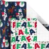 Hallmark Kids Christmas Wrapping Paper Rolls with Cutlines on Reverse (6 Rolls: 180 Sq. Ft. Total) Dinosaur, Unicorn, Flamingo, Koala(Snowman  Falala  Plaid  Snowflakes  Peppermints)