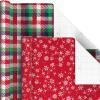 Hallmark Kids Christmas Wrapping Paper Rolls with Cutlines on Reverse (6 Rolls: 180 Sq. Ft. Total) Dinosaur, Unicorn, Flamingo, Koala(Snowman  Falala  Plaid  Snowflakes  Peppermints)