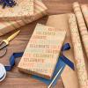 Hallmark Kids Wrapping Paper with Cutlines on Reverse (6 Rolls: 180 Sq. Ft. Total) Dinosaurs, Unicorns, Rainbow, Video Games(Kraft Stripes  Celebrate  Stars)