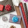 Hallmark Kraft Paper Gift Bows (5 Bows: Gold, White, Blue, Red, Pink) for Birthdays, Graduations, Baby Showers, Presents and More(Kraft Gold  White  Blue  Red  Pink)