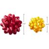 Hallmark Kraft Paper Gift Bows (5 Bows: Gold, White, Blue, Red, Pink) for Birthdays, Graduations, Baby Showers, Presents and More(Red  White  Pink  Blue  Yellow  Silver  Gold)