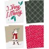 Hallmark Large Christmas Gift Boxes with Lids (8 Sweater Boxes, Rustic Santa, Plaid, “Very Merry,” Red with White Speckles) for Christmas, Holiday Parties, Hostess Gifts