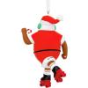 Hallmark Mahogany Black Fashion Woman Christmas Ornament(Roller Skating Santa)