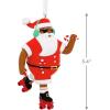 Hallmark Mahogany Black Fashion Woman Christmas Ornament(Roller Skating Santa)
