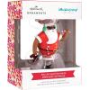 Hallmark Mahogany Black Fashion Woman Christmas Ornament(Roller Skating Santa)
