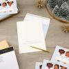 Hallmark Mahogany Boxed Christmas Cards, Three Angels (16 Cards and 17 Envelopes)(Three Angels  Mahogany Cards)
