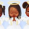 Hallmark Mahogany Boxed Christmas Cards, Three Angels (16 Cards and 17 Envelopes)(Three Angels  Mahogany Cards)