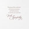 Hallmark Mahogany Religious Sympathy Greeting Card (They Leave Footprints)