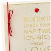 Hallmark Mahogany Valentines Day Card for Husband, Wife, Boyfriend, Girlfriend (Real Love)(Snuggling Dogs)