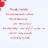 Hallmark Mahogany Valentines Day Card for Wife or Girlfriend (Love of a Lifetime)(Pink Flowers)