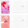 Hallmark Mahogany Valentines Day Cards Assortment, Love Day Hearts (8 Valentine’s Day Cards with Envelopes)(Pink/Purple)