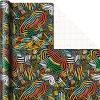 Hallmark Mahogany Wrapping Paper with Cutlines on Reverse (3 Rolls: 75 sq. ft. ttl) “Get Your Blessing” for Birthdays, Weddings, Bridal Showers, Gold, Black, Red, Yellow, Green, White, (0005EWR6549)