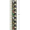 Hallmark Mahogany Wrapping Paper with Cutlines on Reverse (3 Rolls: 75 sq. ft. ttl) “Get Your Blessing” for Birthdays, Weddings, Bridal Showers, Gold, Black, Red, Yellow, Green, White, (0005EWR6549)