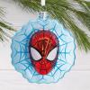 Hallmark Marvel Spider-Man Face on Web Christmas Ornament with Light(Spider-Man Glass)