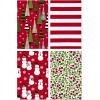 Hallmark Medium Christmas Gift Boxes with Lids (12 Shirt Boxes, 3 Designs: Blue, Green, Red Plaid, Black Buffalo Check) for Christmas, Hanukkah, Birthdays, Father’s Day(Christmas Trees  Stripes  Snowman  Holly)