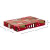 Hallmark Medium Christmas Gift Boxes with Lids (12 Shirt Boxes, 3 Designs: Blue, Green, Red Plaid, Black Buffalo Check) for Christmas, Hanukkah, Birthdays, Father’s Day(Christmas Trees  Stripes  Snowman  Holly)