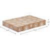 Hallmark Medium Christmas Gift Boxes with Lids (12 Shirt Boxes, White Snowflakes and Stripes on Kraft) for Holiday Parties, Winter Weddings, Bridal Showers(12 Count (Pack of 1))