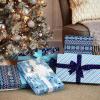 Hallmark Medium Holiday Gift Boxes with Lids (12 Shirt Boxes, 4 Designs: Snowflakes, Stripes, Sweater Pattern, Reindeer) for Christmas, Hanukkah, Holiday Parties, Hostess Gifts(1 Count (Pack of 12))