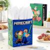 Hallmark Minecraft Gift Bag Bundle (2 Bags: 13″ Large Blue Bag, 15″ Extra Large Green) for Birthdays, Christmas, Valentine’s Day, Halloween, Kids Parties(Blue  Green  Alex  Steve  Pig  Sheep)