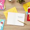 Hallmark Mini Valentine’s Day Treat Card Pockets for Kids, Hearts and Roller Skates (32 Mini Pocket Notes with Sticker Seals)(Shark and Unicorn)