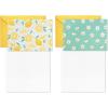 Hallmark Minimalist Thank You Note Card Assortment (48 Blank Cards with Envelopes) Mint Chevron, Blush Polka Dot, Stripes(Blank Cards)