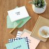 Hallmark Minimalist Thank You Note Card Assortment (48 Blank Cards with Envelopes) Mint Chevron, Blush Polka Dot, Stripes(Thank You Cards)