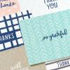 Hallmark Minimalist Thank You Note Card Assortment (48 Blank Cards with Envelopes) Mint Chevron, Blush Polka Dot, Stripes(Thank You Cards)