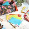 Hallmark Multicolor Bulk Envelope Assortment (100 Envelopes) Red, Orange, Yellow, Pink, Lime Green, Turquoise Blue