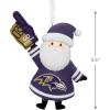 Hallmark NFL Baltimore Ravens Santa Fan Christmas Ornament, Gifts for Sports Fans