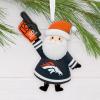 Hallmark NFL Denver Broncos Santa Fan Christmas Ornament, Gifts for Sports Fans