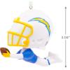 Hallmark NFL Kansas City Chiefs Bouncing Buddy Christmas Ornament(Los Angeles Chargers Bouncing Buddy Diving)