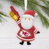 Hallmark NFL Kansas City Chiefs Santa Fan Christmas Ornament, Gifts for Sports Fans