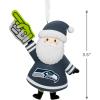 Hallmark NFL Las Vegas Raiders Santa Fan Christmas Ornament, Gifts for Sports Fans
