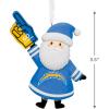 Hallmark NFL Los Angeles Chargers Santa Fan Christmas Ornament, Gifts for Sports Fans