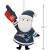 Hallmark NFL New England Patriots Santa Fan Christmas Ornament, Gifts for Sports Fans