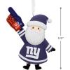 Hallmark NFL New York Giants Santa Fan Christmas Ornament, Gifts for Sports Fans