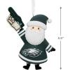 Hallmark NFL Philadelphia Eagles Santa Fan Christmas Ornament, Gifts for Sports Fans