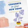 Hallmark New Home Greeting Card (Boxes, Paint and Plants) Housewarming Card for Friends, Siblings, Coworkers, Relatives(Paint and Plants)