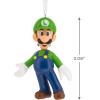 Hallmark Nintendo Super Mario Mini Christmas Ornaments, Shatterproof, Set of 6(Luigi)