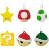 Hallmark Nintendo Super Mario Mini Christmas Ornaments, Shatterproof, Set of 6(Mini Set of 6)