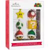 Hallmark Nintendo Super Mario Mini Christmas Ornaments, Shatterproof, Set of 6(Mini Set of 6)
