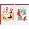 Hallmark Norman Rockwell Boxed Christmas Cards (40 Cards and 40 Envelopes) Snoozing Santa, Sleepy Kids