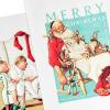 Hallmark Norman Rockwell Boxed Christmas Cards (40 Cards and 40 Envelopes) Snoozing Santa, Sleepy Kids