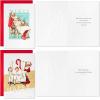 Hallmark Norman Rockwell Boxed Christmas Cards (40 Cards and 40 Envelopes) Snoozing Santa, Sleepy Kids