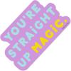 Hallmark Pack of 3 Stickers for Water Bottles, Planners, Notebooks, Wall (Girl Gang, Yaasss!, Magic Pride Decals for Teens or Adults)(Girl Gang  Yaasss!  Magic Pride Decals for Teens or Adults)