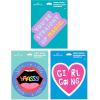 Hallmark Pack of 3 Stickers for Water Bottles, Planners, Notebooks, Wall (Girl Gang, Yaasss!, Magic Pride Decals for Teens or Adults)(Girl Gang  Yaasss!  Magic Pride Decals for Teens or Adults)