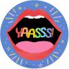 Hallmark Pack of 3 Stickers for Water Bottles, Planners, Notebooks, Wall (Girl Gang, Yaasss!, Magic Pride Decals for Teens or Adults)(Girl Gang  Yaasss!  Magic Pride Decals for Teens or Adults)