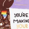 Hallmark Pack of 3 Stickers for Water Bottles, Planners, Notebooks, Wall (Girl Gang, Yaasss!, Magic Pride Decals for Teens or Adults)(Proud of You  Making Your Mark)
